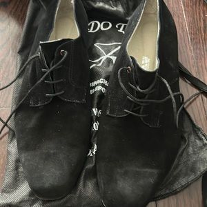 Black Men’s Argentinian Tango shoes made of suade